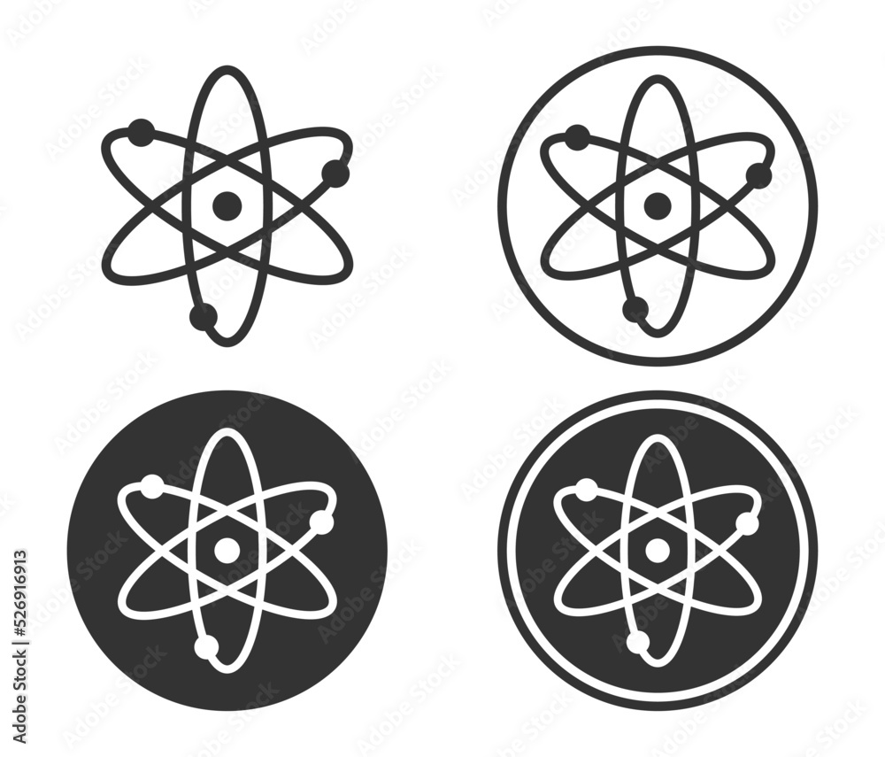 Radioactiv Shape Atomic energy nuclear danger caution logo sign.Radioactive radiation ...