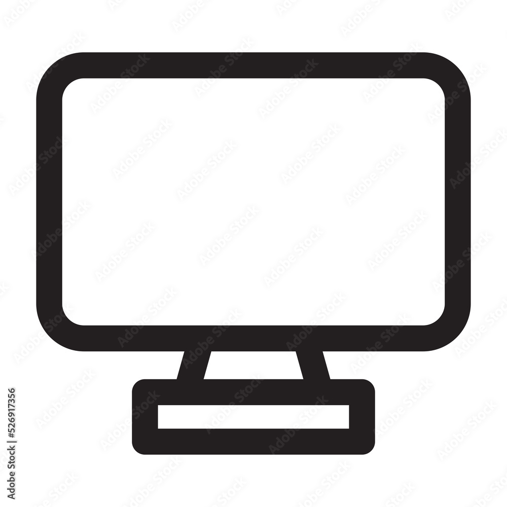 Monitor icon. Monitor icon.