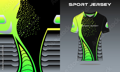 Tshirt sports abstrac texture footbal design for racing soccer gaming motocross gaming cycling