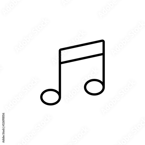 music icon design. simple multimedia player for ui ux element or application design. music or video player button.