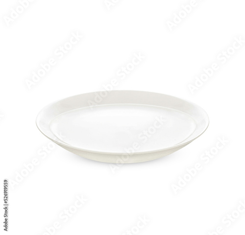 white plate isolated on transparent background. (.PNG)
