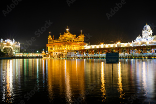 Amritsar, Punjab , India, September 27 2022. Sri Harmandir Sahib decorated with millions of flowers for Prakash Purab of Sri guru Granth sahib