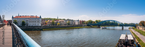 Canvastavla View from the footbridge of Father Bernatek towards the Vistula River