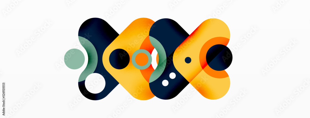 Creative geometric wallpaper. Minimal bubble arrow and circle abstract background. Techno business template for wallpaper, banner, background or landing Creative geometric wallpaper. Minimal bubble arrow and circle abstract background. Techno business template for wallpaper, banner, background or landing