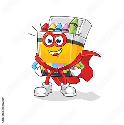 crayon heroes vector. cartoon character