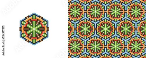 Dan-cheong. Korean traditional decorative patterns of temples.