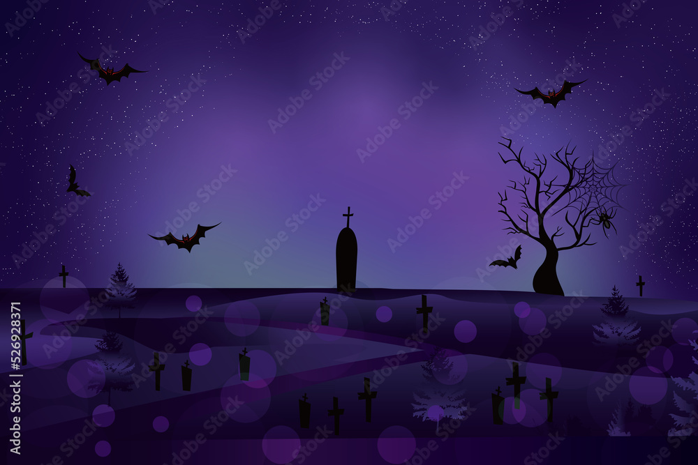 Halloween　Background　Beautiful , simple