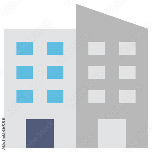 Skyscraper Colored Vector Icon
