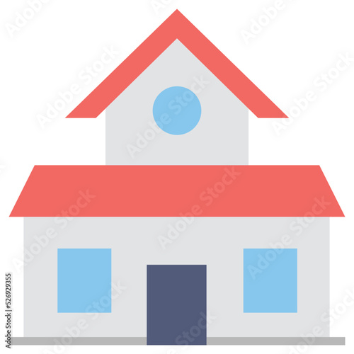 Warehouse Colored Vector Icon