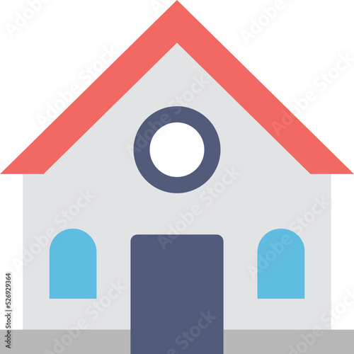 Institute Colored Vector Icon