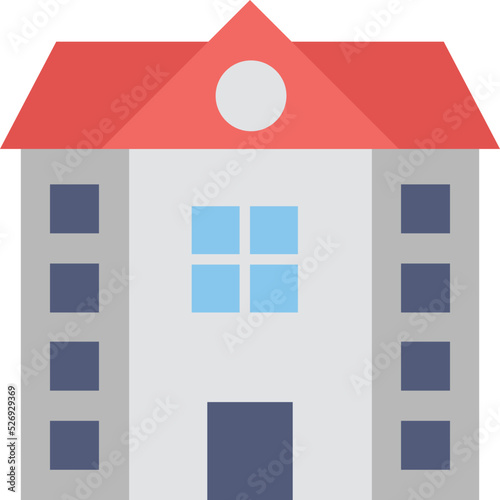 Institute Colored Vector Icon