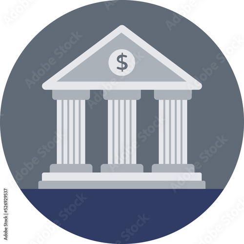 Bank Colored Vector Icon