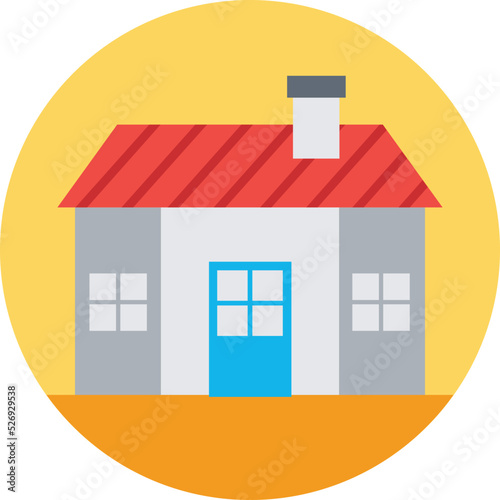 Warehouse Colored Vector Icon