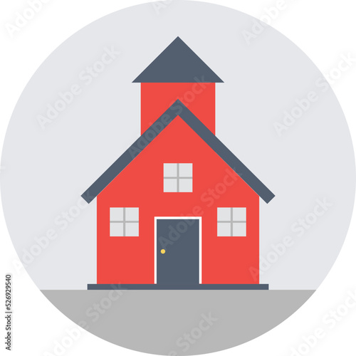 Institute Colored Vector Icon
