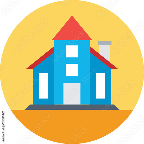 Institute Colored Vector Icon