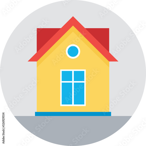 Warehouse Colored Vector Icon