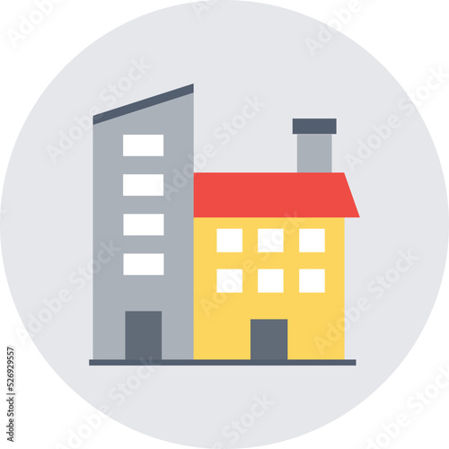 Warehouse Colored Vector Icon