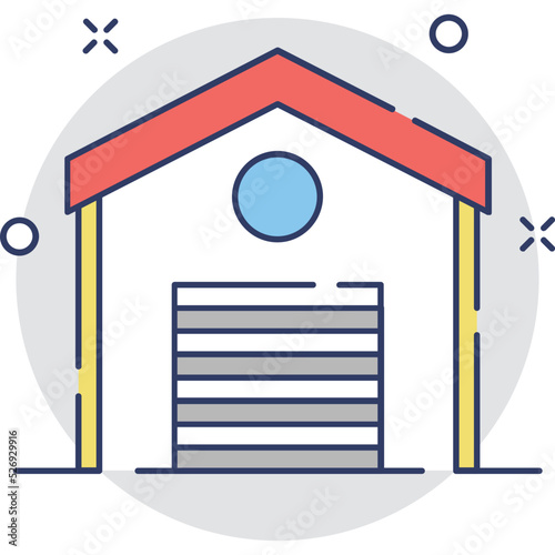 Warehouse Vector Icon