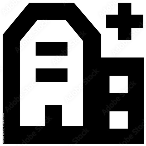 Hospital Vector Icon 