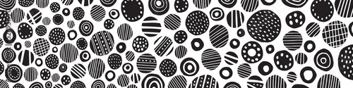 Abstract background with circles in scandinavian minimalistic style web boho backdrop