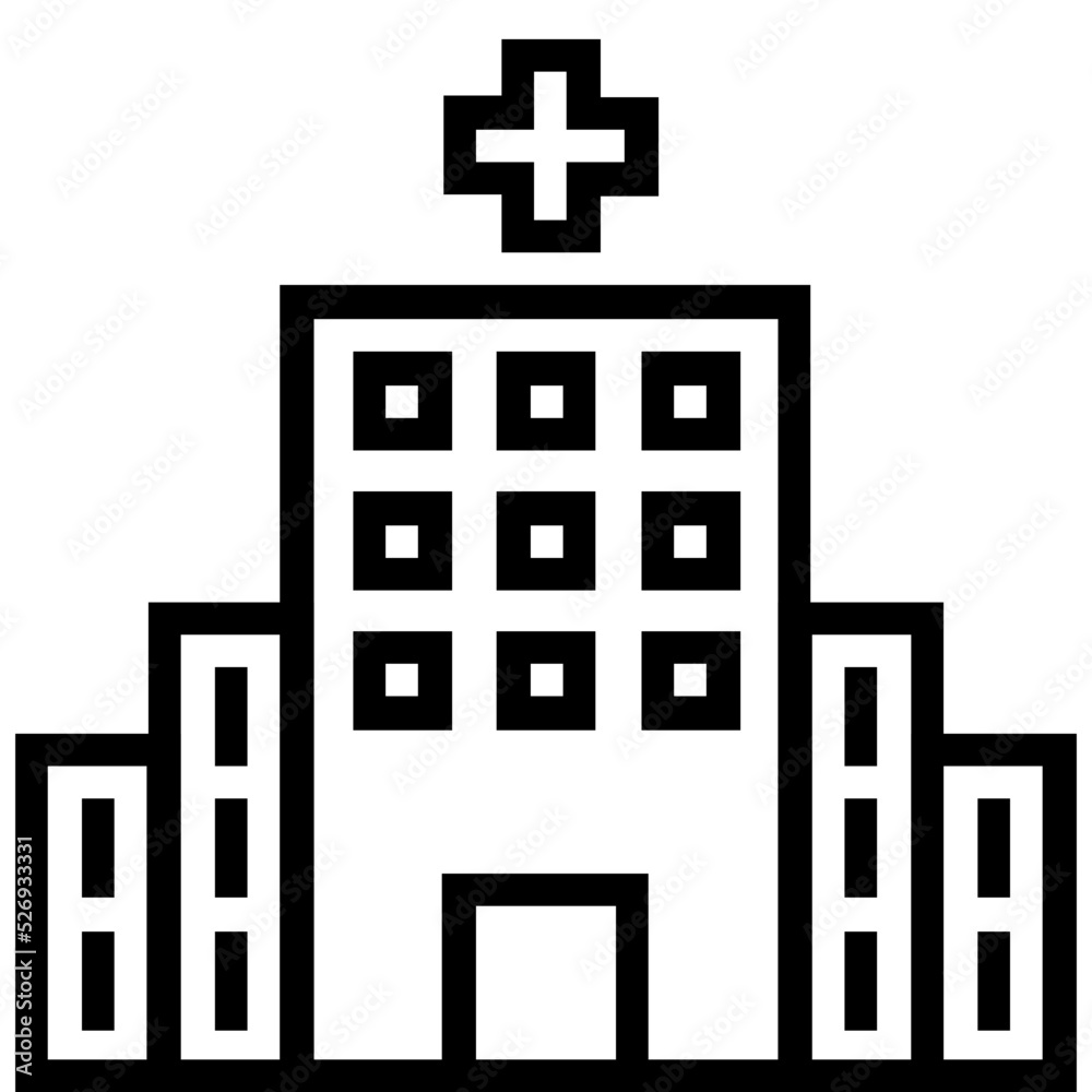 Hospital Vector Icon Hospital Vector Icon