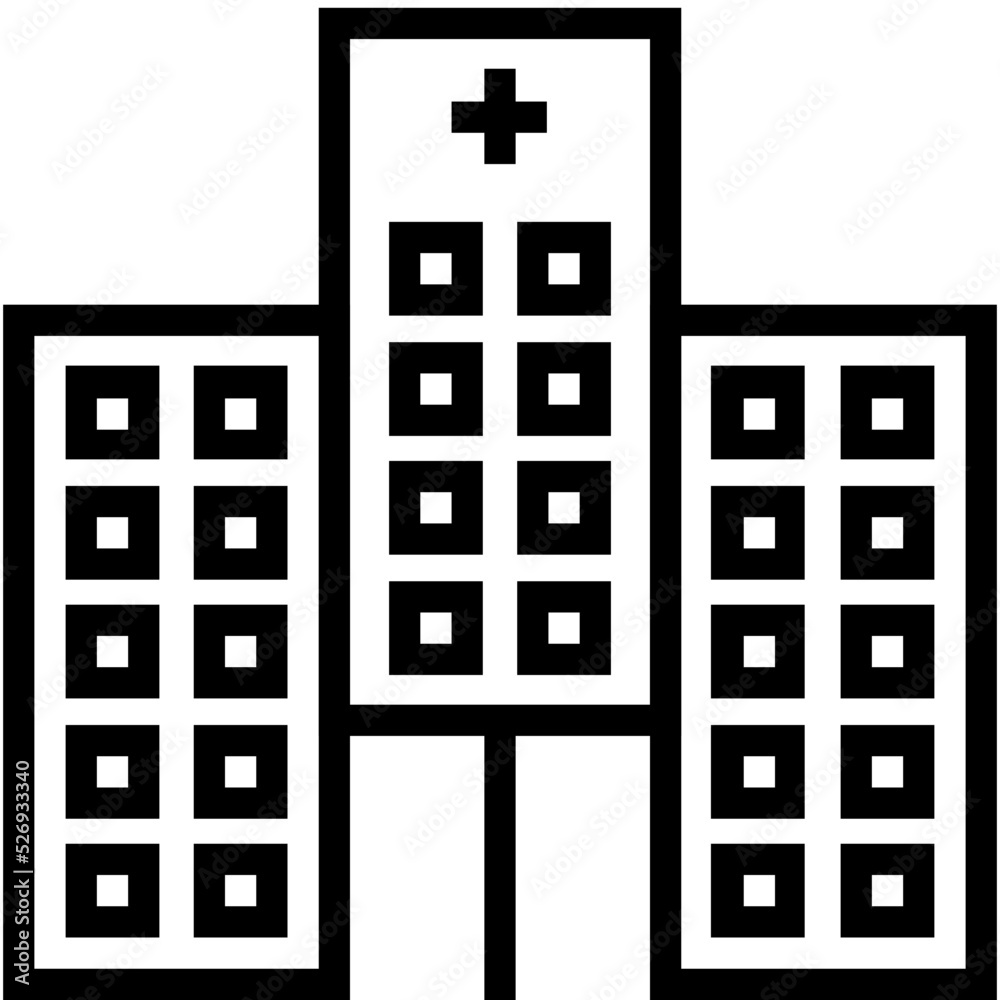 Hospital Vector Icon Hospital Vector Icon