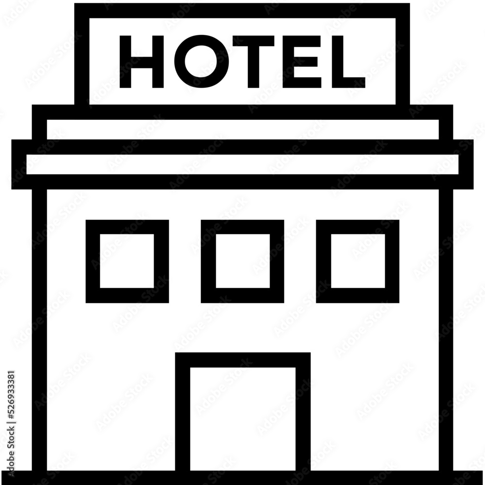 Hotel Vector Icon Hotel Vector Icon
