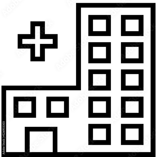 Hospital Vector Icon 