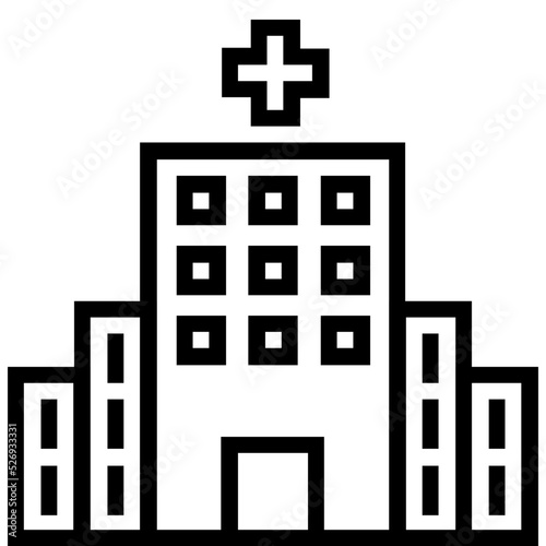 Hospital Vector Icon 