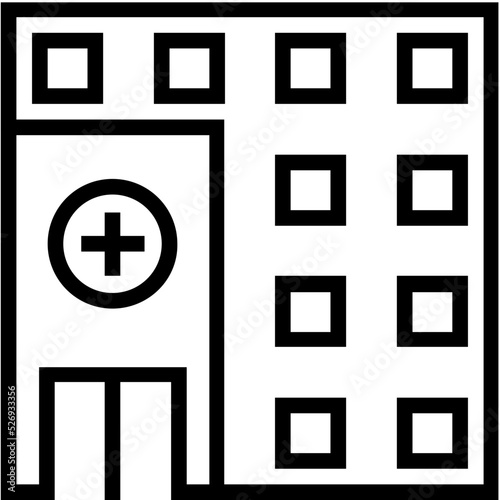 Hospital Vector Icon 