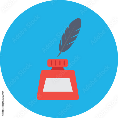 Quill Writing Vector Icon