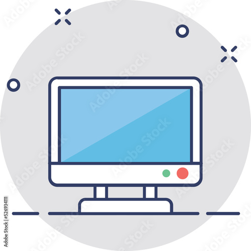 Monitor Vector Icon