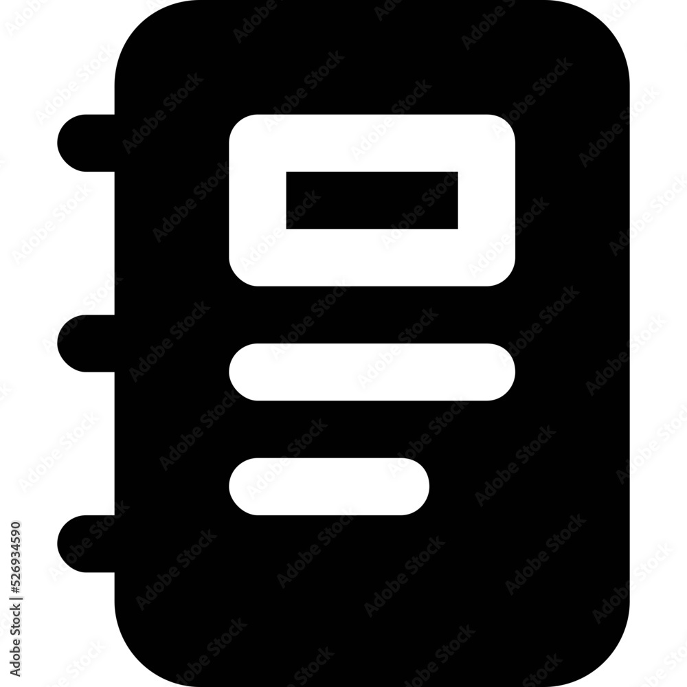 Notebook Vector Icon Notebook Vector Icon
