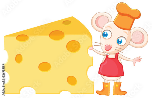 A cute rat with big cheese