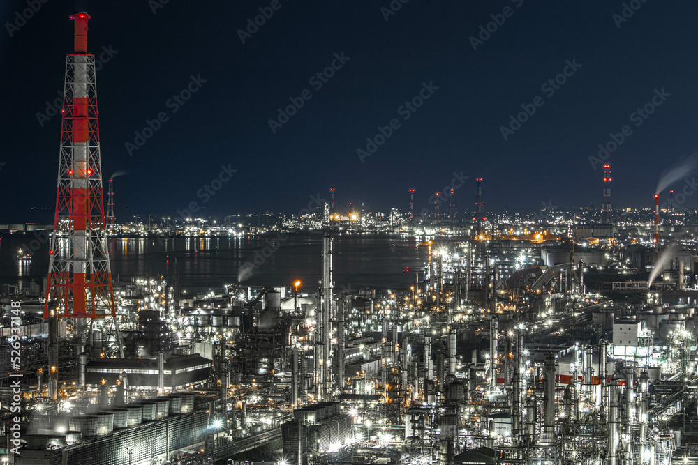 Fototapeta premium 四日市コンビナート