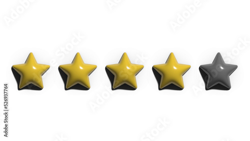 Four stars review 3D rendering
