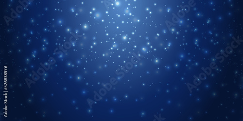 キラキラの玉ボケのベクターイラスト背景(雪,降雪,冬)