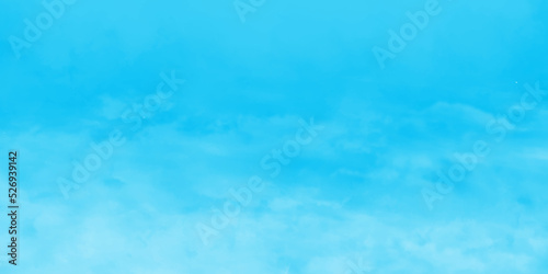 Brush painted cloudy blue sky with tiny clouds, summer background with white puffy clouds, blue clouds on bright shinny and cloudy natural sky.