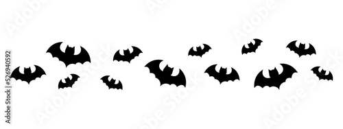 halloween bats pattern element
