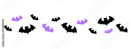 halloween bats pattern element 
