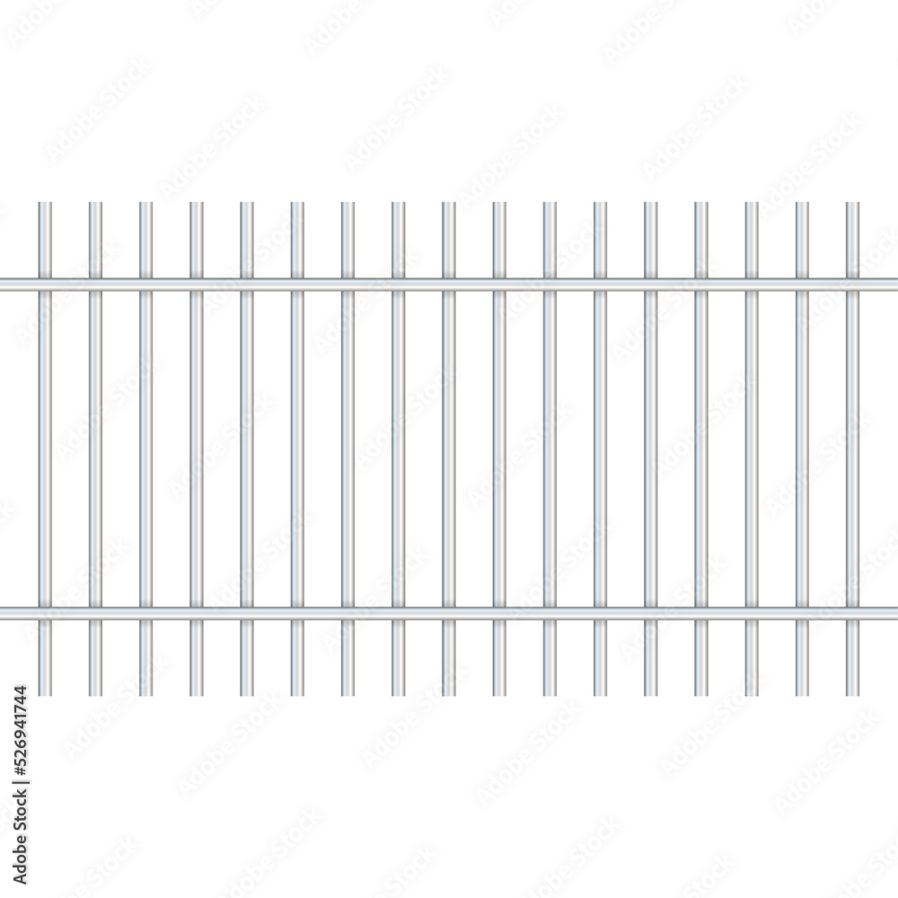 Fence iron in flat style on black background. Isolated icon set Fence iron in flat style on black background. Isolated icon set