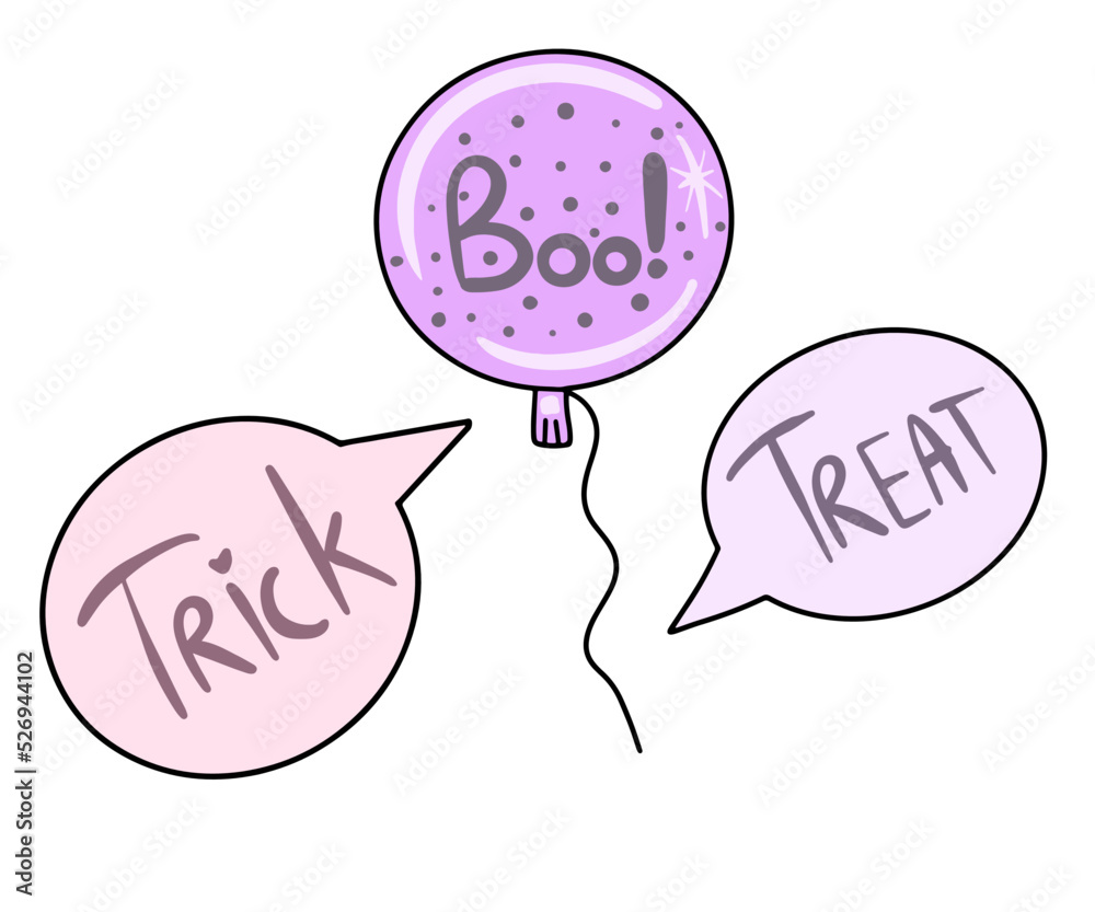Vector illustration Cute set of halloween icons in flat style. Treats or tricks. Vector illustration Cute set of halloween icons in flat style. Treats or tricks.
