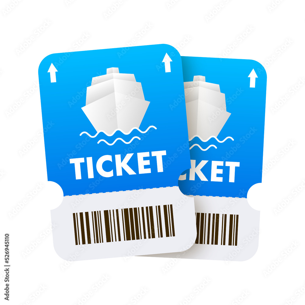 Travel tickets for bus, plane and train. Isolated subway and railway ...