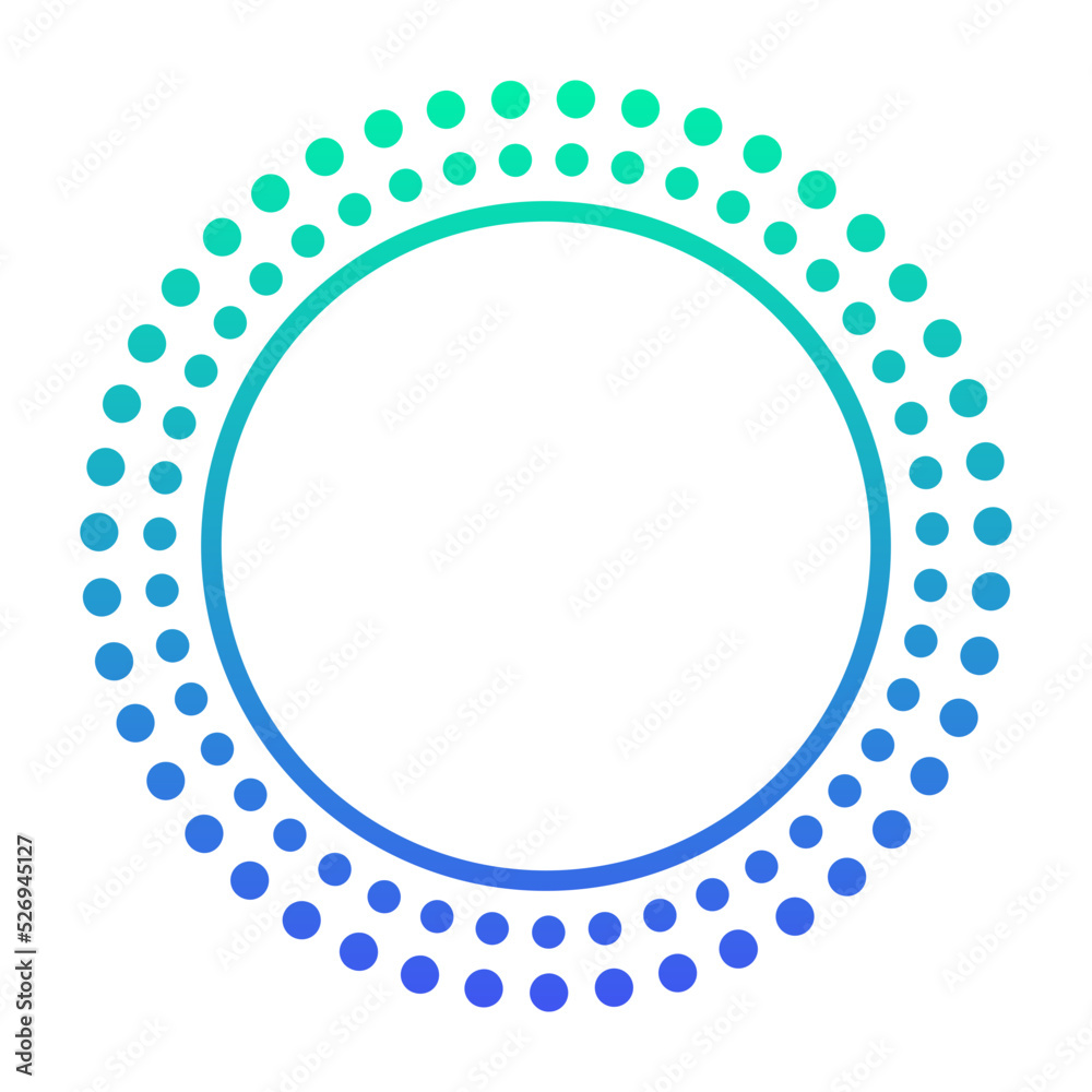 gradient round frame with dotted outline
gradient round frame with dotted outline
