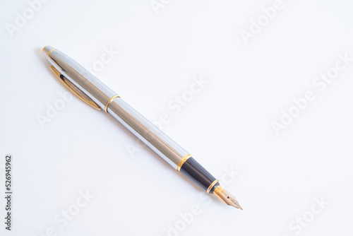 fountain pen isolated on white background.