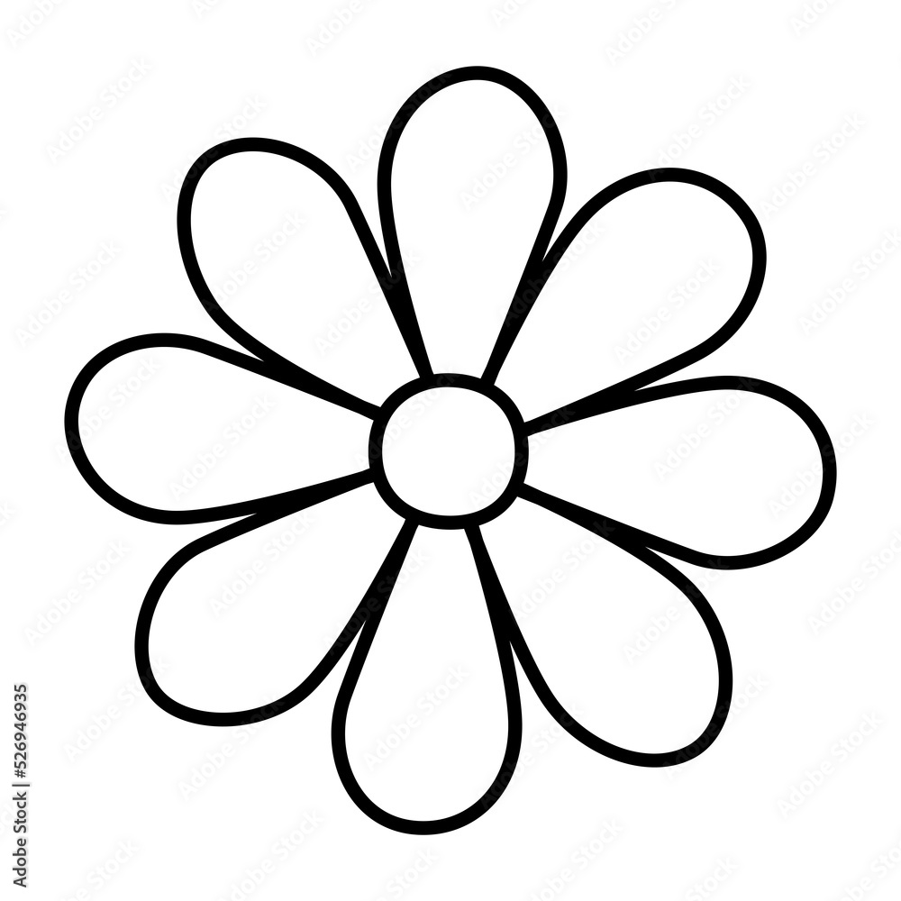 Simple flower icon Simple flower icon