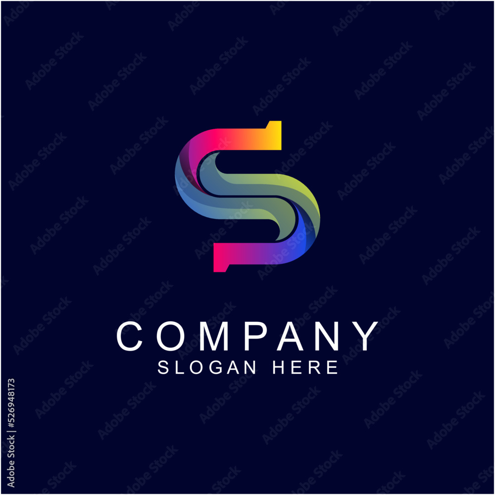 S letter company logo design