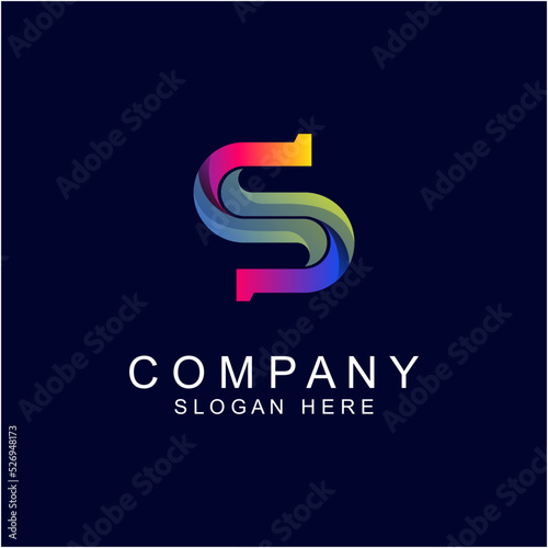 S letter company logo design