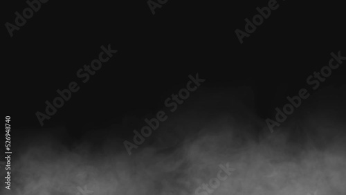 Abstract white smoke in slow motion. Smoke, Cloud of cold fog in light spot background. Light, white, fog, cloud, black background, 4k, ice smoke cloud. Floating fog. photo
