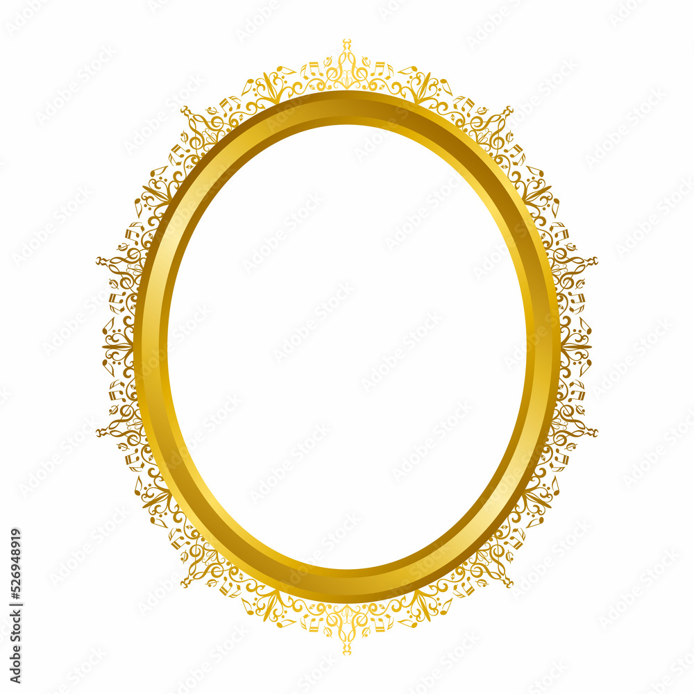 golden frame isolated golden frame isolated